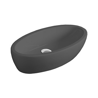 Simas Lft Spazio Раковина 63x33см., накладная, без отв., цвет: черный глянцевый