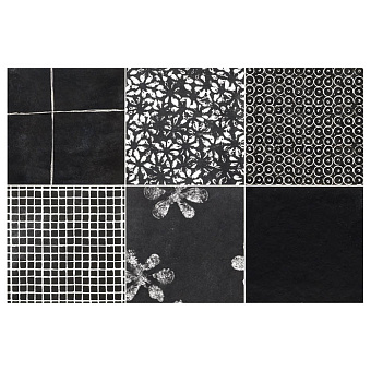 Mutina Chymia Керамогранит 30x30см, mix 2, универсальный, глазурованный, цвет: black