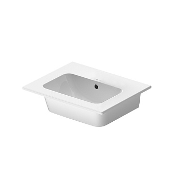 Duravit Me by Starck Раковина накладная 53x43см, с переливом, без отв., WonderGliss, цвет: белый