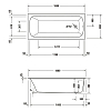 Duravit Qatego Ванна 180x80 см, встраиваемая, акриловая, цвет: белый
