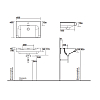 Kerasan Inka Project Раковина INKA 60x40x35.5 см, 1 отв., цвет: черный матовый