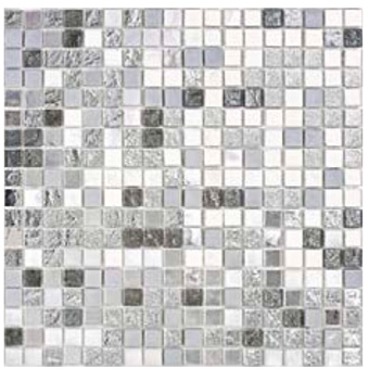 Sicis Colors Мозаика 29.5x29.5см, универсальная, стекло, цвет: metalwhite