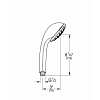 Grohe Relexa 100 Five Ручной душ, 5 видов струй, 9,5 л/м., цвет: хром