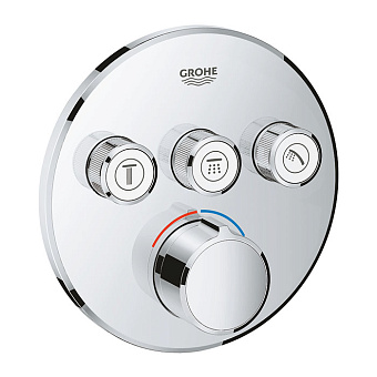 Grohe SmartControl Смеситель для встраиваемого монтажа на 3 выхода, цвет: хром