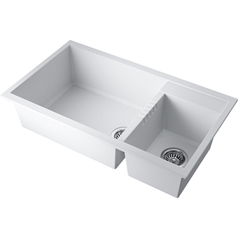 Omoikiri Tedori 86-2-LB Кухонная мойка 86x22x50см.,встраиваемая, цвет: белый