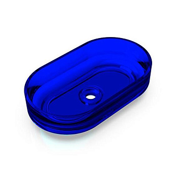 Knief Ellipse Shape Раковина 55x32x14см., накладная, без отв., из полимерного материала, цвет: Marine blue # XXX