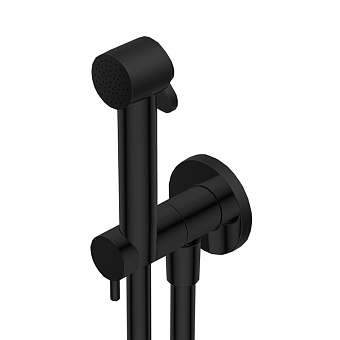 Ritmonio Diametro35 Гигиенический душ с лейкой и шлангом 80см., цвет: Brushed Black Chrome