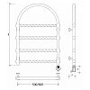 Secado Римини 2 Trenza Полотенцесушитель 60x80 см, электрический, цвет: бронза
