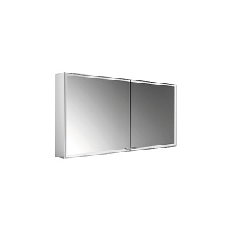 EMCO Prestige2 Зеркальный шкаф 63.9x128.7см., настенный, LED-подсветка, 2 двери, 2 полки, розетка, с EMCO light system