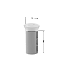 Да Duravit White Tulip Тумбочка напольная 41x75 см, раковина, 2 дерев. полки, цвет: белый высокоглянцевый WT423908585 2365500070 11.03.2024 13:23:03 White Tulip [16449] 345249