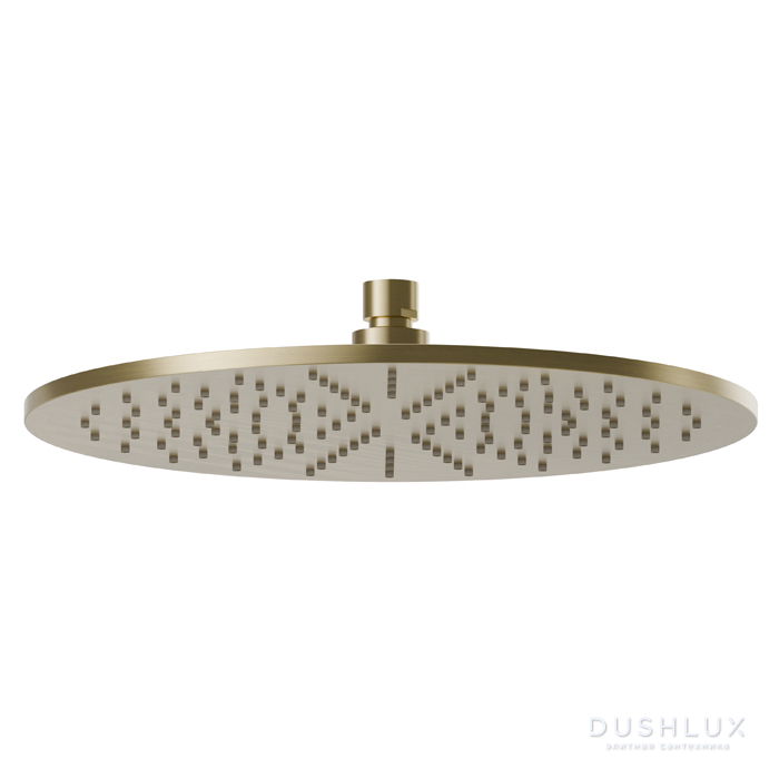 Фото Newform Head Showers Верхний душ 30см., настенный/потолочный, цвет: PVD brushed gold