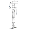 Newform Haka Переключатель потоков на борт ванны, на 1 источник, цвет: PVD brushed stainless steel