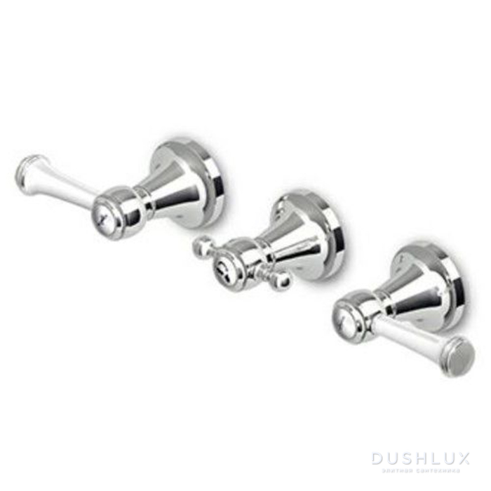 Фото Zucchetti Agora Classic Смеситель встроенный для ванны, с двухсторонним переключателем, цвет: хром