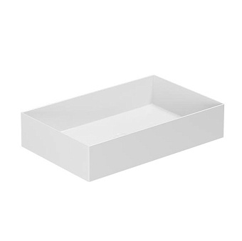 AZZURRA ELEGANCE Squared Раковина 60х38х15 см, без отв., подвесная/накладная, цвет: белый