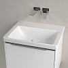 Villeroy&Boch Subway 3.0 Раковина 55х44х16.5см., без отв., подвесная, с антигрязевым покрытием CeramicPlus, без перелива, цвет: альпийский белый