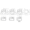 Kerama Marazzi Logica Тумба 67x46x40.3см., подвесная, 2 ящика, цвет: стальной серый
