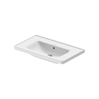 Duravit D-Neo Раковина 80х48 см, без отв., встраиваемая сверху, с переливом, цвет: белый
