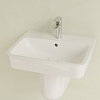 Villeroy&Boch O.novo раковина 55x46x17.5см., 1 отв., подвесная, с переливом, цвет: альпийский белый