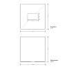 Decor Walther Cube KB 83 Диспенсер для салфеток 13.3x13.3x13.5см, настольный, цвет: никель сатинированный