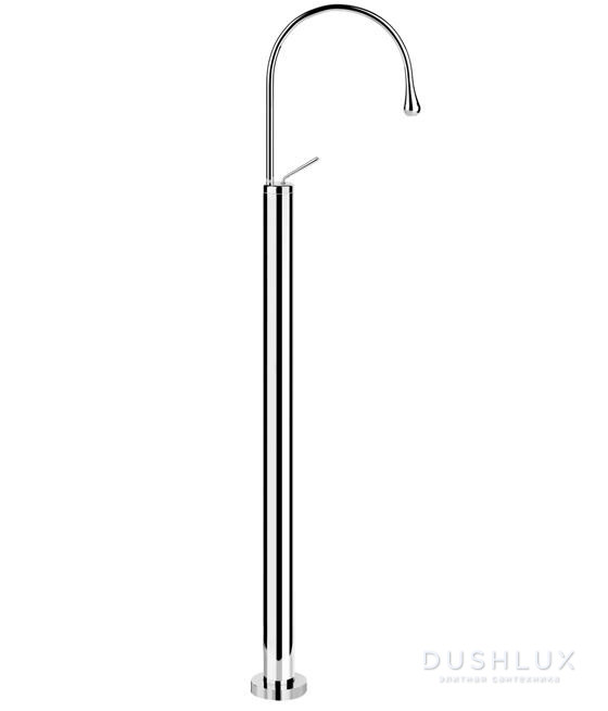 Фото Gessi Goccia Напольный смеситель для раковины (без всраиваемой части), цвет: хром