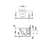 Duravit Starck 3 Унитаз подвесной безободковый, 540x360 мм, с креплением Durafix, с WG, цвет: белый