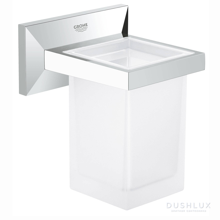 Фото Grohe Allure Brilliant, Стакан с держателем, подвесная, цвет: хром