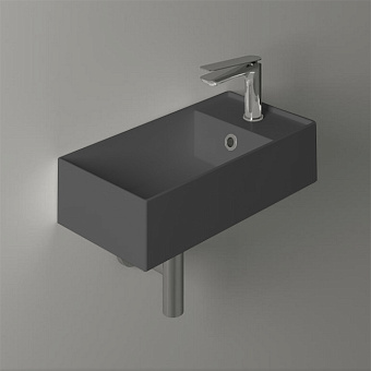 Simas Agile Раковина 50х27см., подвесная, 1 отв., цвет: antracite matt