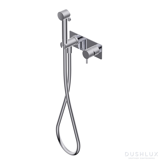 Фото Ritmonio Toilet accessories Гигиенический душ, со смесителем, внешняя часть, цвет: Brushed