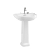 Burlington Riviera Раковина 58x47см, подвесная, с 3 отв., цвет: белый