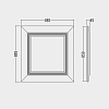Devon&Devon Season/Clarence Зеркало 88,5x88,5 см, цвет: off white