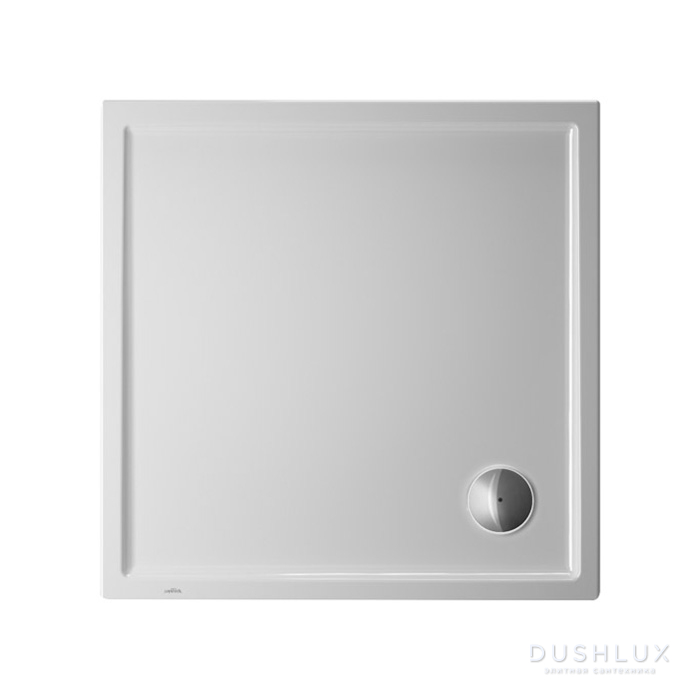 Duravit Starck Slimline Поддон акриловый квадратный 80x80х4.5см., d:9см ...