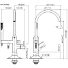 Dornbracht VAIA Смеситель для ванны, напольный, с ручным душем, цвет: хром