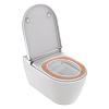 Duravit Starck F Plus Унитаз подвесной, безободковый, с сиденьем Sensowash Pro, инсталляцией и клавишей, покрытие Hygieneglaze, цвет: белый