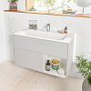Villeroy&Boch Finion Раковина 100х50 см, 1 отв., с переливом, с антигрязевым покрытием CeramicPlus, цвет: белый