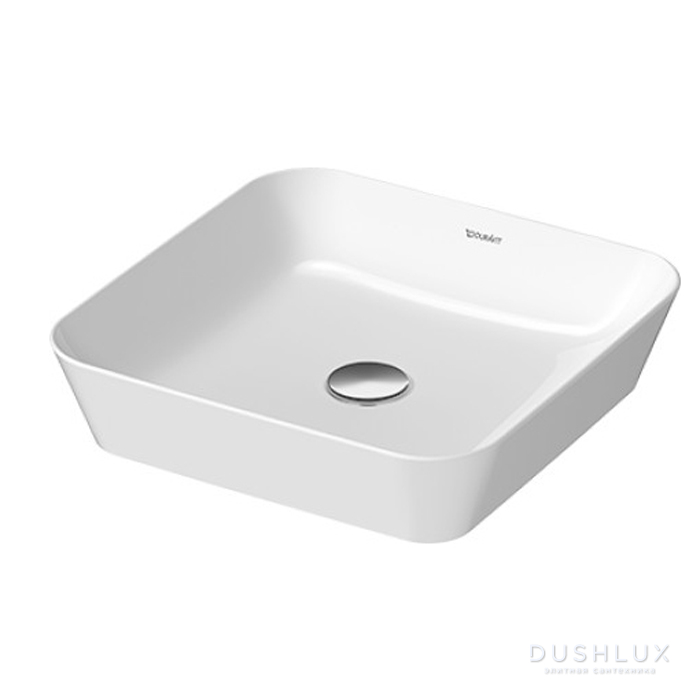 Фото Duravit Cape Cod Раковина 43х43см, без отв., накладная, квадратная, цвет: белый