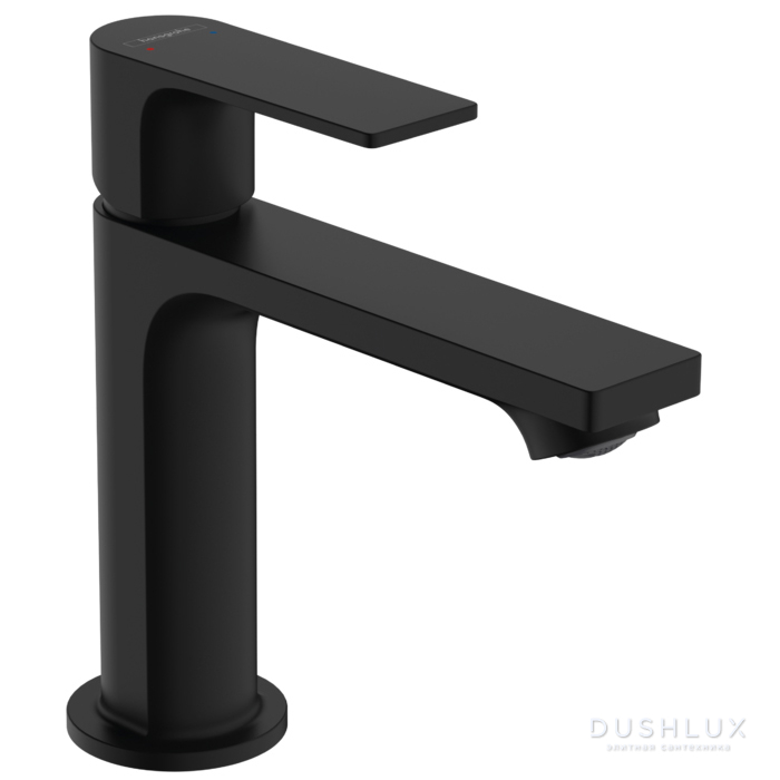 Фото Hansgrohe Rebris E Смеситель для раковины, 1 отв., с донным клапаном, цвет: черный матовый