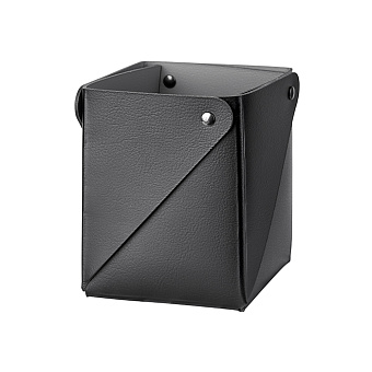 Colombo Adj Коробочка MIU, 7x7xH8 см , цвет: черный/серый