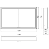 EMCO Prime Зеркальный шкаф 30x70см., с подсветкой, встраиваемый, 2 двери, 2 полки, розетка, цвет: черный
