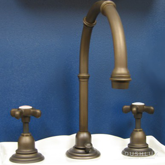 Herbeau Royale Смеситель для раковины на 3 отверстия с высоким изливом ...