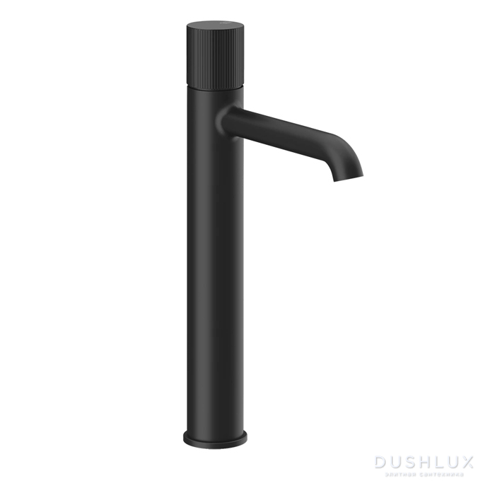 Фото Gessi Habito Смеситель для раковины, высокий, 1 отв., цвет: черный матовый