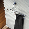 Bertocci Cinquecento Полотенцедержатель двойной 23 см с мыльницей, подвесной, цвет: хром