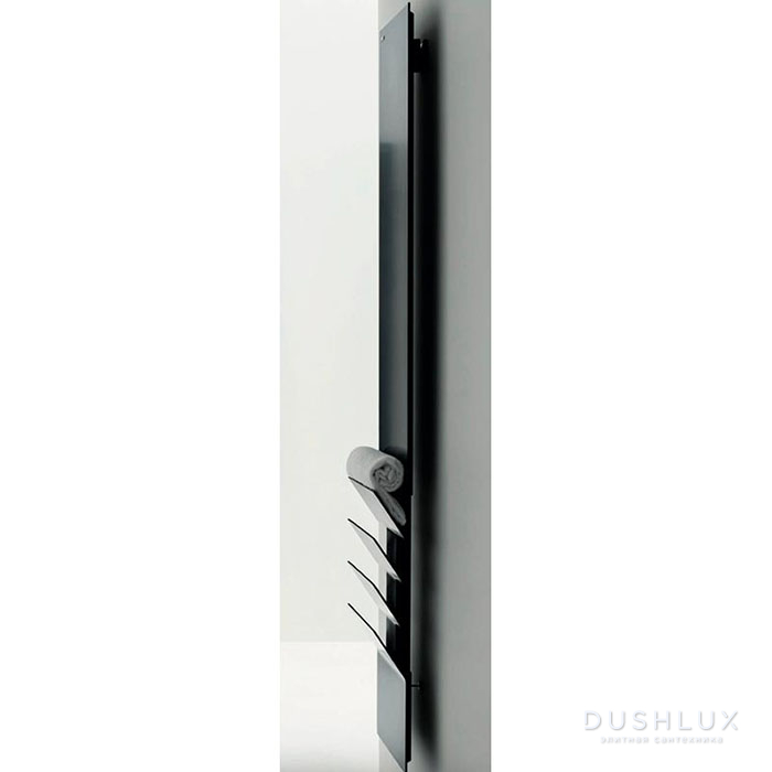 Фото Antrax Flaps Полотенцесушитель L35хH171см., Dx, электрический, цвет: черный матовый