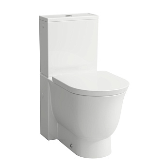 Laufen New Classic Унитаз моноблок безободковый 70х37х43см, выпуск универсальный, цвет: белый LCC