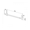 Dornbracht Imo Держатель для банного полотенца 60см., подвесной монтаж, цвет: хром