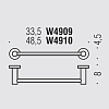 Colombo Plus Полотенцедержатель 48.5см, цвет: PVD Vintage