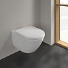 Villeroy&Boch Subway 3.0 Унитаз 37х56х36см., подвесной, TwistFlush, с антигрязевым покрытием CeramicPlus, цвет: альпийский белый