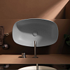 Flaminia Nuda Раковина 75x43x14.5 см, без отв., накладная, цвет: cenere
