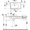 Duravit D-Neo Раковина накладная 80x48см, с переливом, с 1 отв., цвет: белый