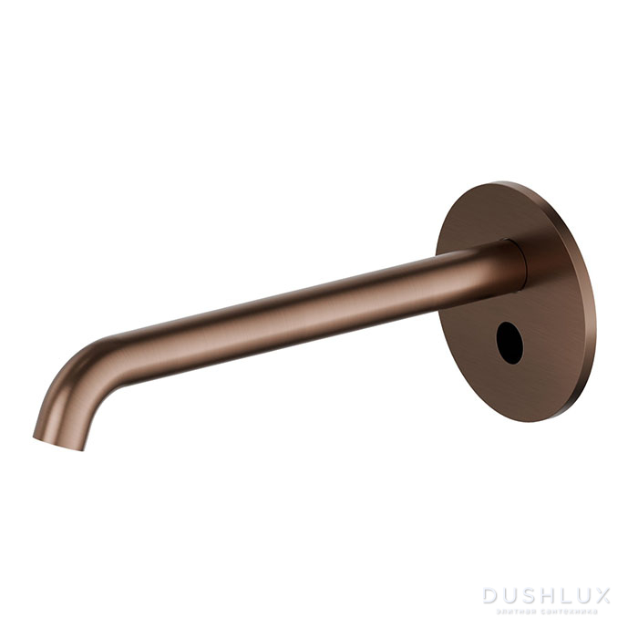Фото Newform Sensitive Смеситель для раковины, встраиваемый, электронный, цвет: PVD brushed copper bronze