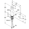Kludi Steel Смеситель для раковины, на 1 отв., цвет: сталь